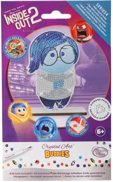 Kit de broderie cu diamante Craft Buddy - Crystal Art Buddies: Sadness, 7 piese
