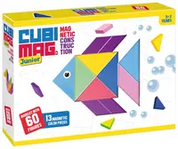 Puzzle magnetic Cubimag Blue Rocket - Cu 60 de provocări, Junior