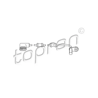 Senzor, turatie roata TOPRAN 401 552