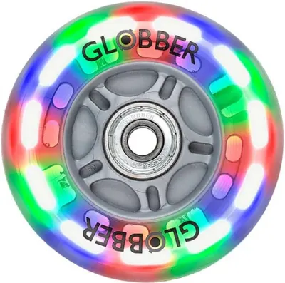 Roată spate iluminată Globber - 80 mm