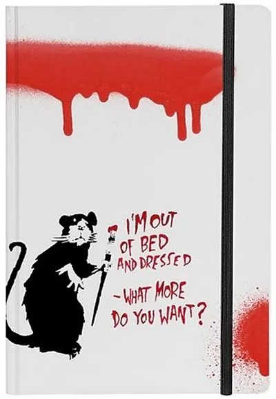 Carnețel Pininfarina Banksy Collection - Rat White, A5