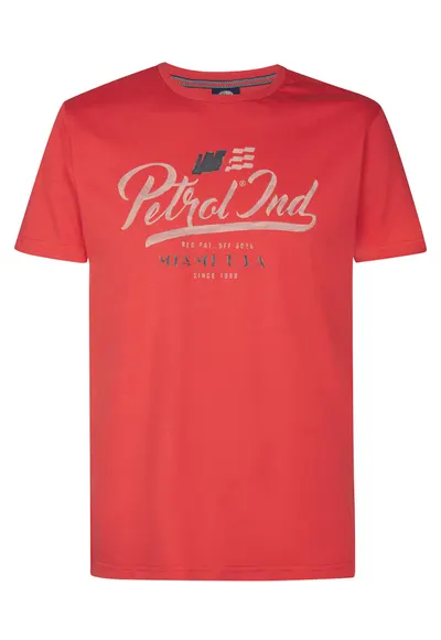 Tricou barbati - rosu - 100% bumbac organic
