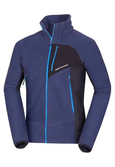Fleece trekking barbati Jedrzej - Albastru