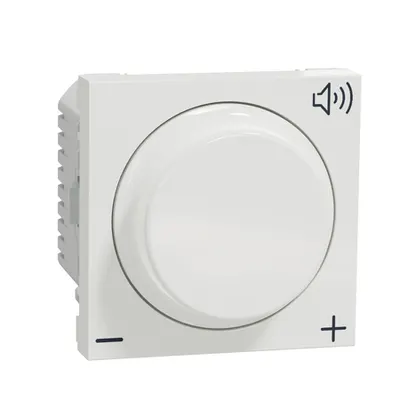 Volume control, New Unica, 12V, 2 module, alb