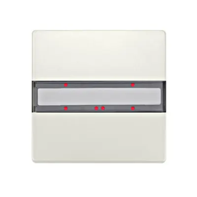 Panou 1 pereche taste, cu LED de stare, alb titan