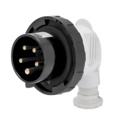 Stecher fisa industriala 90° - IP67 - 3P+N+E 16A 480-500V 50/60HZ - BLACK - 7H - Strangere cu surub