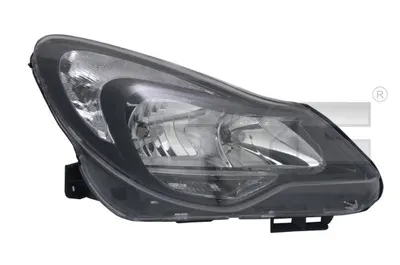 Far dreapta (H1 H7, reglaj electric, cu motoras, fundal negru, fundal transparent) OPEL CORSA D dupa 2011