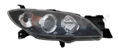 Far dreapta (H7 HB3, electric, fundal negru) MAZDA 3