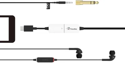 Interfață audio Korg - PianoRec, 24-bit/48 kHz, negru
