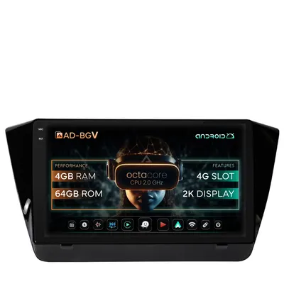 Navigatie Skoda Superb 3 (2015+), Android, V-Octacore 4GB RAM + 64GB ROM, 10.36 Inch - AD-BGV10004+AD-BGRKIT034