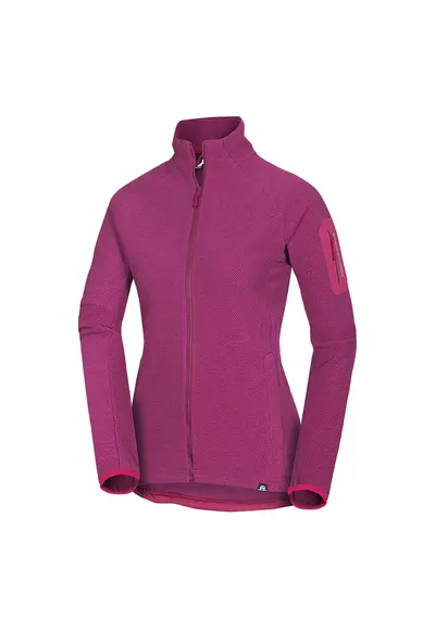 Women's warm fleece sweatshirt CEVEDALE - Rosu