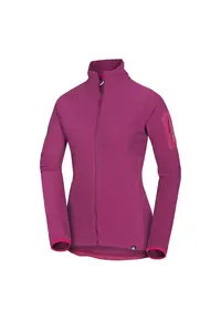 Women's warm fleece sweatshirt CEVEDALE - Rosu