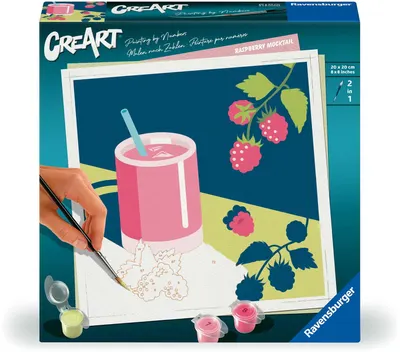 Set de pictură pe numere Ravensburger CreArt - Mojito de zmeură