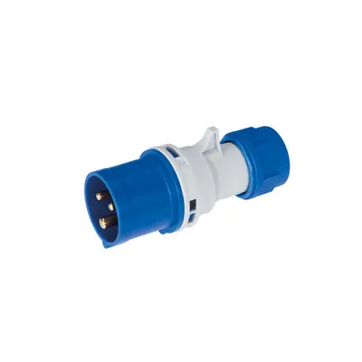 Ec690 Straight Plug 16a Ip44 1p+n+e 220-240v