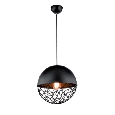 Lustra Union 1xe27 Neagra D300mm