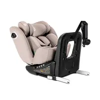 Scaun auto pentru copii Lorelli Auriga Beige i-Size, isofix, anti rebound bar, rotativ 360, SPS, 0 luni-12 ani, 40-150 cm