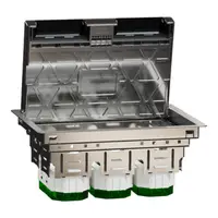 Unica system+, Doza pardoseala L, metal, IP20, 12module