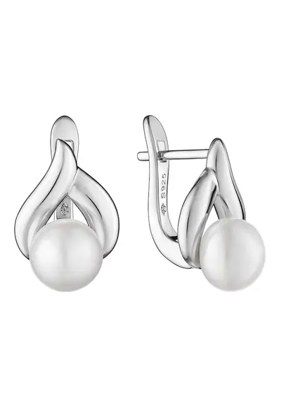 Cercei argint cu perle naturale - Broche