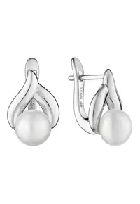 Cercei argint cu perle naturale - Broche