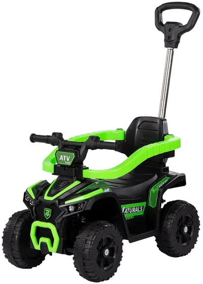 Mașinuță de călărit cu mâner Chipolino - ATV, verde