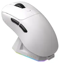 Ajazz Gaming mouse - AJ179 Pro, 8K, optică, wireless, albă