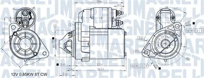 Electromotor (12V, 0,8kW) potrivit NISSAN MICRA C+C III, MICRA II, MICRA III, NOTE 1.0 1.2 1.4 08.92