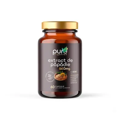 Extract de Papadie – Echilibru hepatic - 60cps PureOrganics
