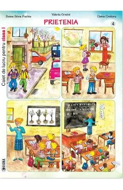 Set caiet de lucru cls 1 - Doina Silvia Puchiu, Valeria Cristici, Elena Croitoru (Prietenia+Ce miros au meseriile+Copilaria)