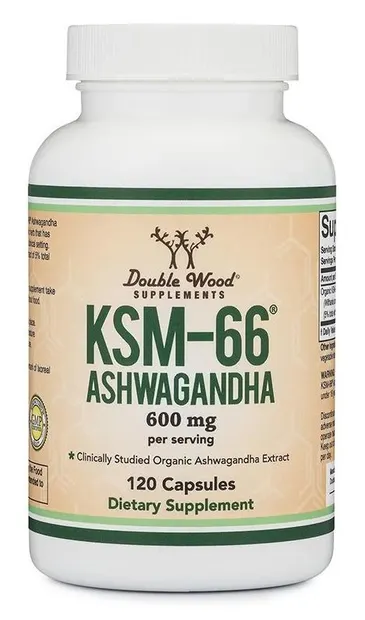 Ashwagandha KSM-66, 120 capsule, Double Wood