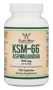 Ashwagandha KSM-66, 120 capsule, Double Wood