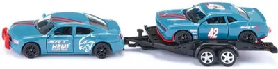 Set de joaca Siku - Remorca Dodge cu masina Dodge Challenger SRT Racing