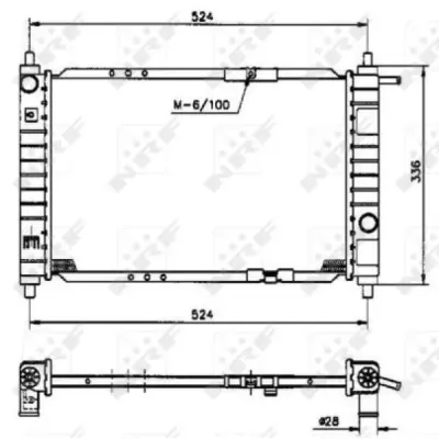 Radiator, racire motor NRF 53250