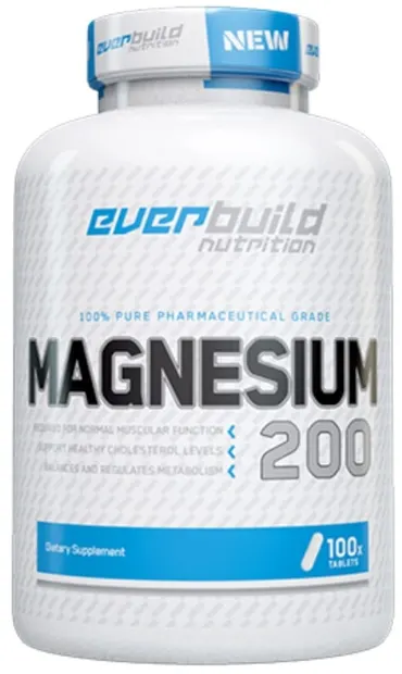 Pure Magnesium 200, 200 mg, 100 tablete, Everbuild