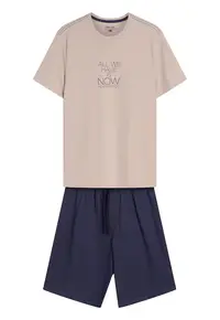 Pijama barbati Dreamer bej - bluemarin