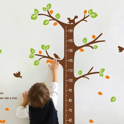 Autocolant pentru copii de tip metru pentru ușă/pentru perete 60x190 cm Dreaming Tree – Ambiance