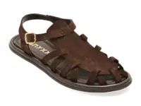 Sandale GRYXX maro, M875, din piele intoarsa