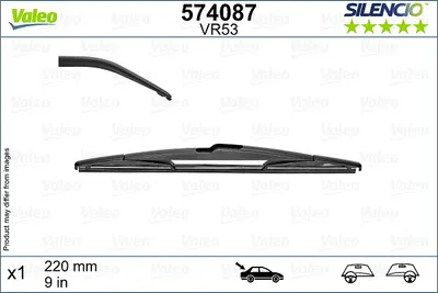 Lama stergator spate (1buc) Silencio 220mm potrivit DACIA JOGGER; MITSUBISHI COLT VII; RENAULT CLIO V 06.19