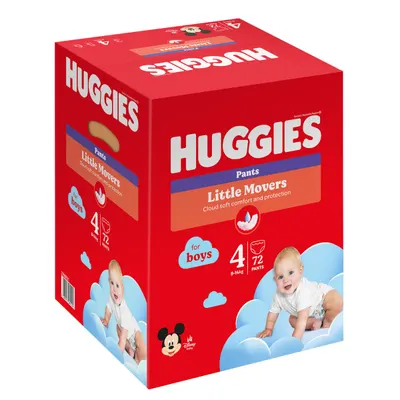 Scutece Huggies Pants Box Boys, Nr 4, 9 - 14 Kg, 72 buc
