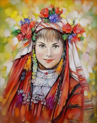 Kit de vopsea după număr MagicArt - Extravaganță bulgară (bazat pe originalul de Miglena Kirilova)