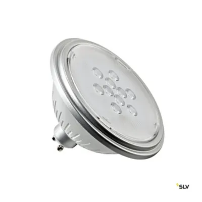LED lamp, QPAR111, GU10, 7W, 3000K 25° silver