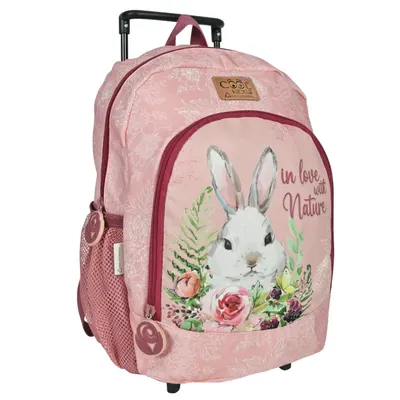 Ghiozdan troller, Perletti, model Iepuraș, 36cm, colecția Cool Kids