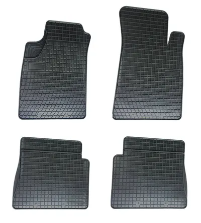 Set covorase auto din cauciuc Renault Kangoo 1 5loc 1998-2008, Negre, presuri FROGUM, negre, 4 buc.