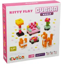 Set de construit din lemn Cubika - Apartament pentru pisici
