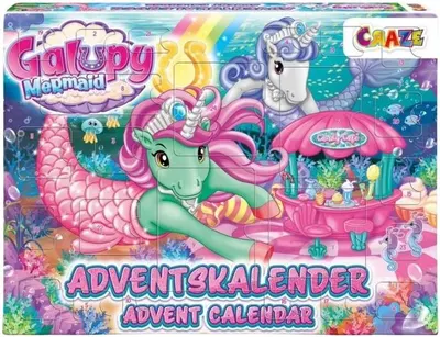 Calendarul de Advent Craze Galupy - Sirenă, 24 de piese
