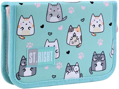 Penar St. Right Charming Cats - Cu 1 fermoar si 2 aripi