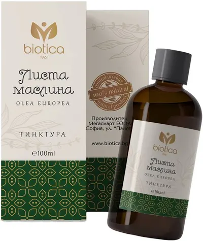 Tinctură de frunze de măslin, 100 ml, Biotica 1961
