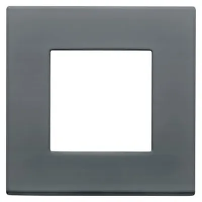 Placa ornament DAHLIA - IN TECHNOPOLYMER - 1 modul - DARK GREY