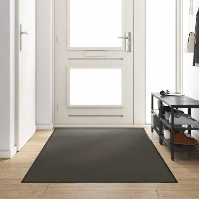vidaXL Covoraș de intrare Altele Antracit și negru 120 x 250 cm