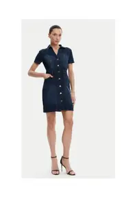 Rochie model MORGAN-241-ROGLA 305 - bumbac si poliester - Albastru