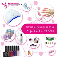 Kit unghii Oja Semipermanenta CANNI 3in1 #2